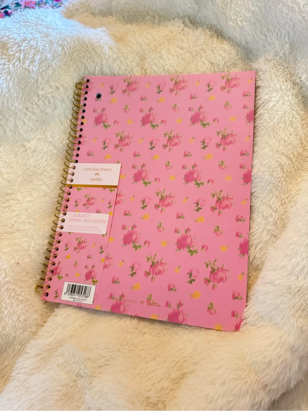 LoveShackFancy x Target One Subject Spiral Floral Notebook